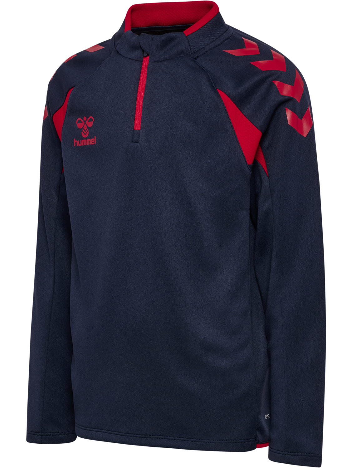 hmlCORE 2.0 HALF ZIP KIDS, MARINE/TRUE RED, packshot