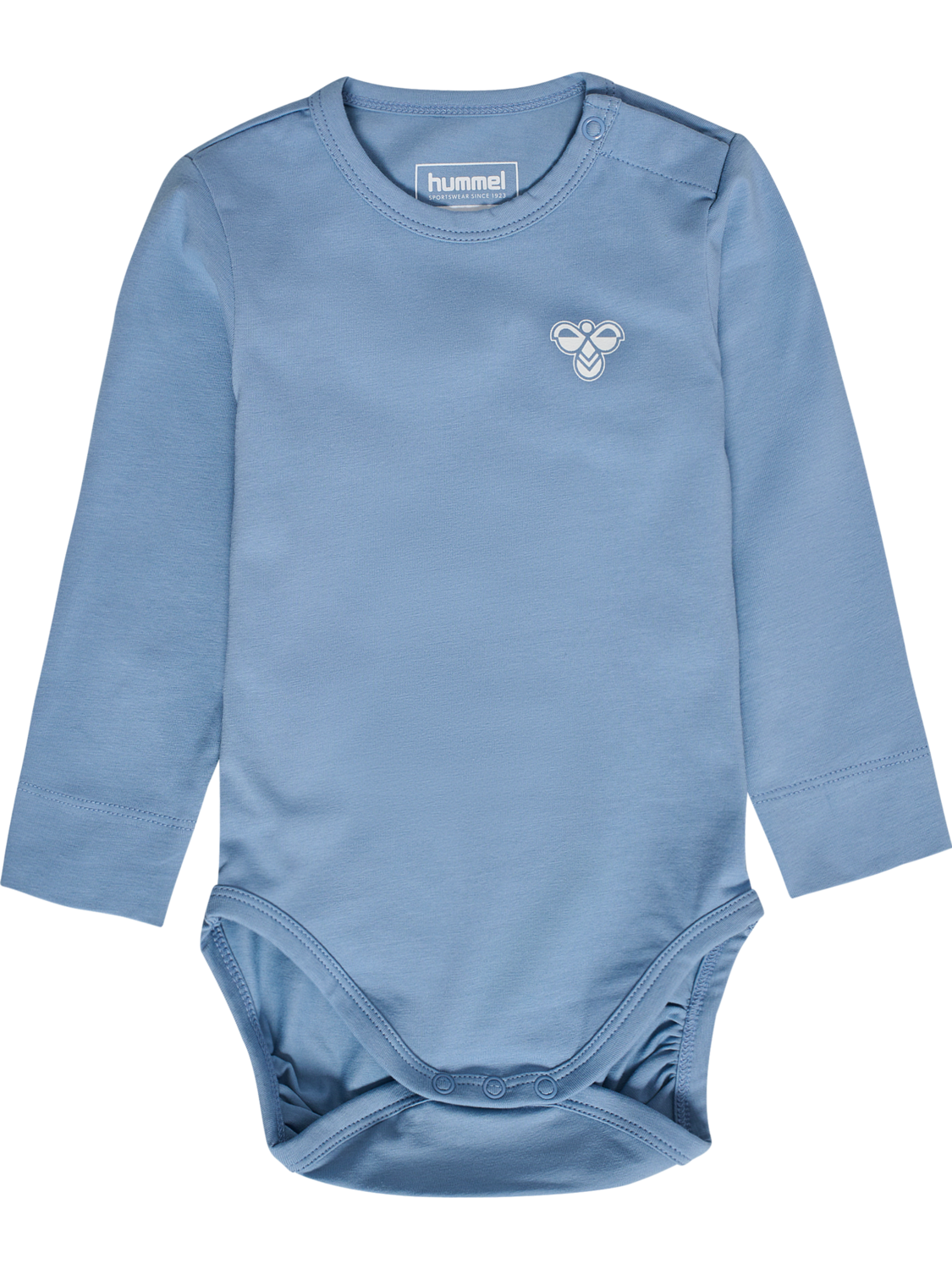 hmlMINI SOLID BODY L/S BEE, FADED DENIM, packshot