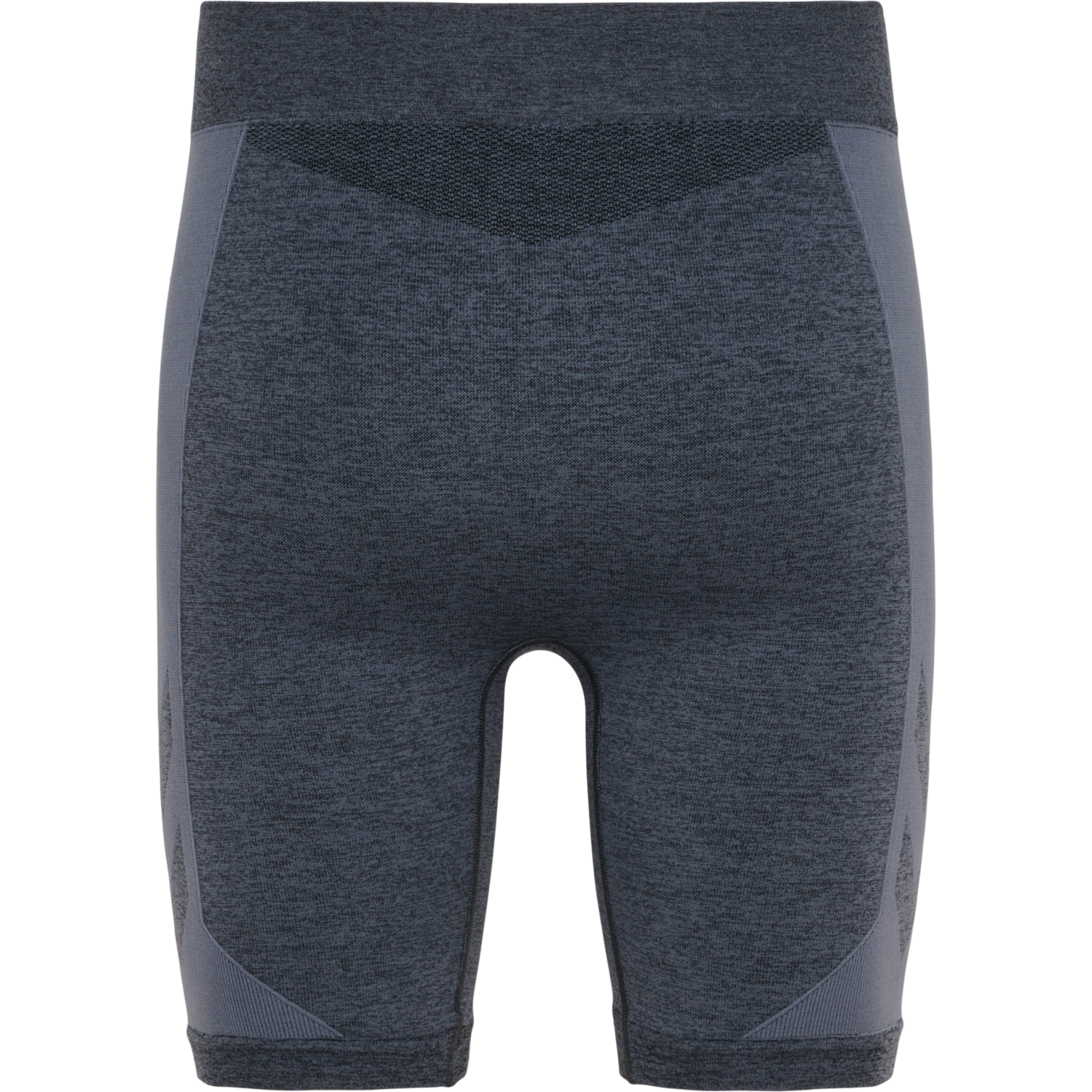 hmlMT JUSTIN SEAMLESS TIGHT SHORTS, BLACK/ASPHALT MELANGE, packshot