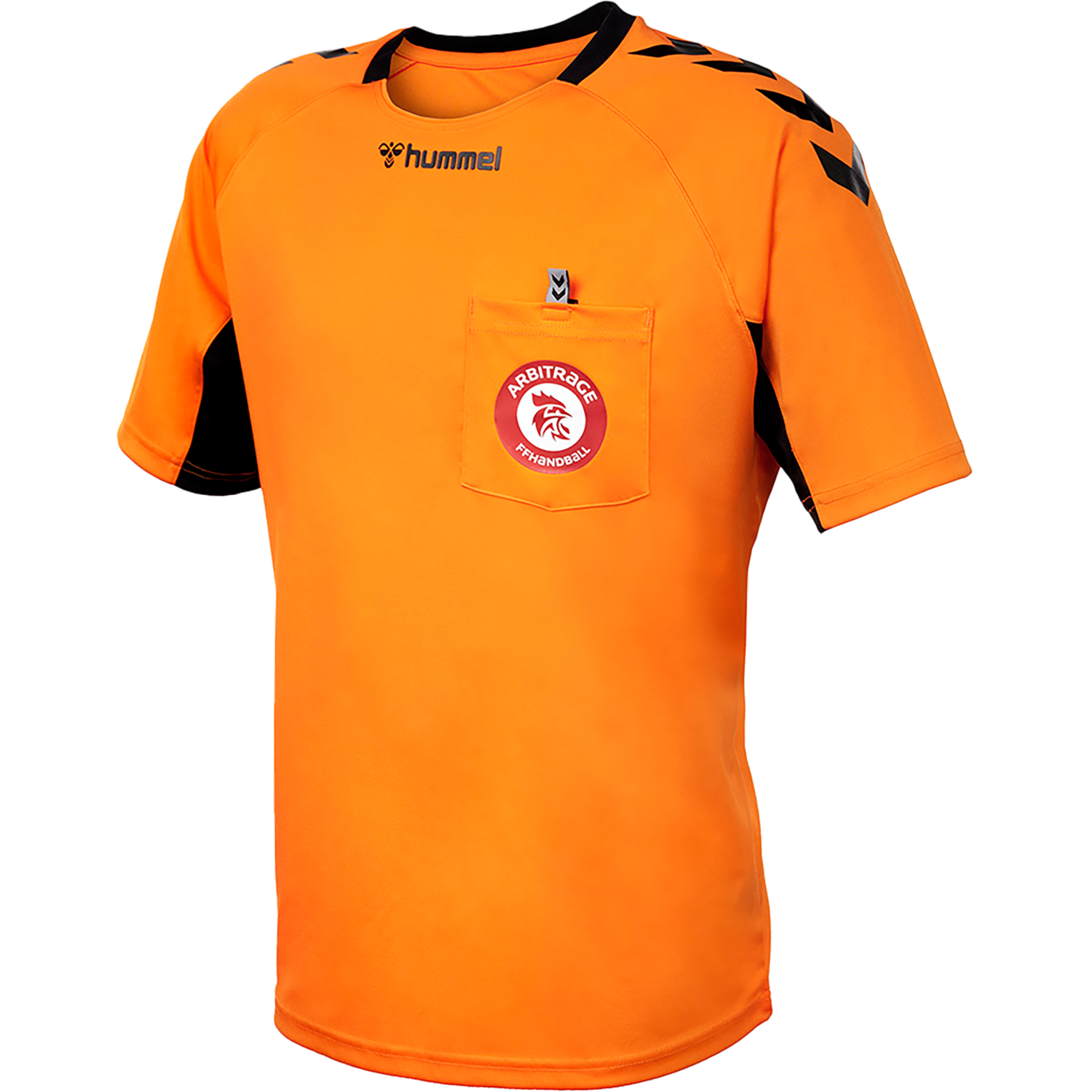 FFHB REFEREE YOUTH JERSEY S/S, ORANGE TIGER, packshot
