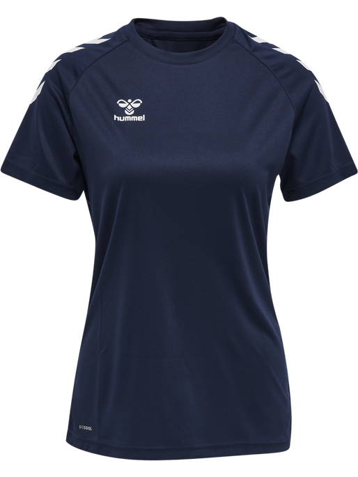 hmlCORE XK CORE POLY TEE  S/S WOMAN, MARINE hmlCORE XK CORE POLY TEE  S/S WOMAN, MARINE, packshot