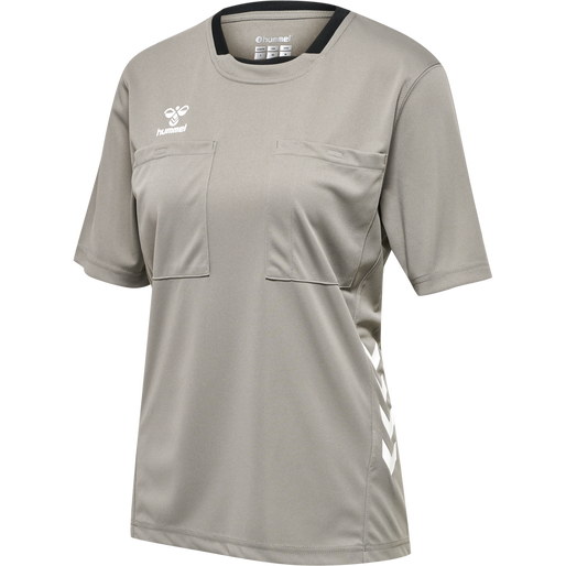 hmlREFEREE CHEVRON WO  JERSEY S/S, STEEPLE GRAY, packshot