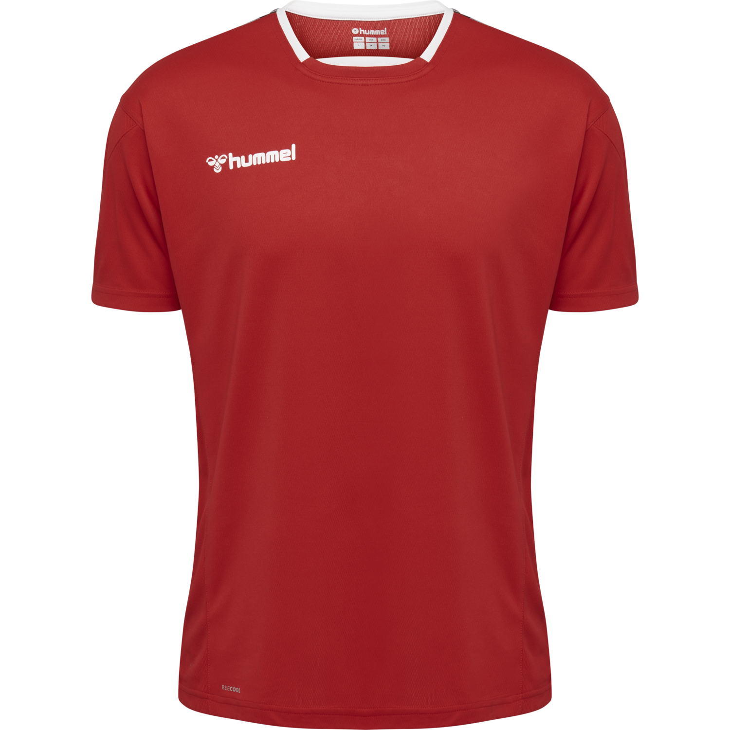 hmlAUTHENTIC KIDS POLY JERSEY S/S, TRUE RED, packshot