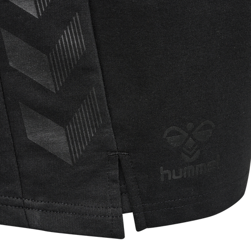 hmlOFFGRID COTTON SHORTS, JET BLACK/FORGED IRON hmlOFFGRID COTTON SHORTS, JET BLACK/FORGED IRON, packshot