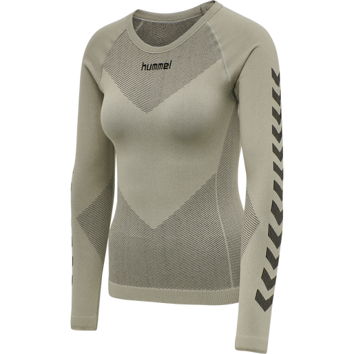 HUMMEL FIRST SEAMLESS JERSEY L/S W, LONDON FOG, packshot