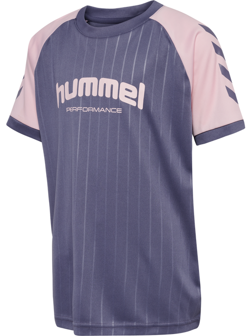 hmlJR GOAL STRIPE SET, HERON hmlJR GOAL STRIPE SET, HERON, packshot