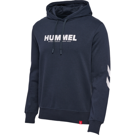 hmlLEGACY LOGO HOODIE, BLUE NIGHTS hmlLEGACY LOGO HOODIE, BLUE NIGHTS, packshot