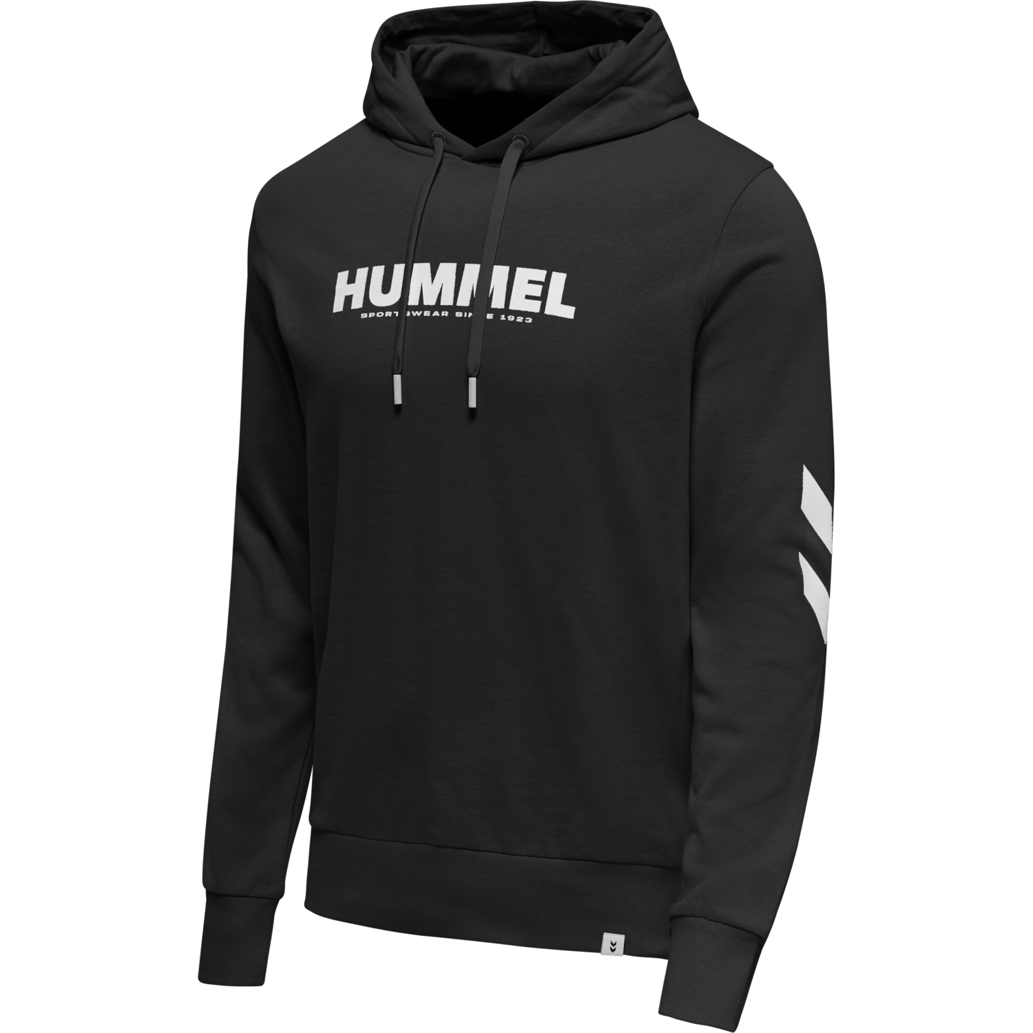hmlLEGACY LOGO HOODIE, BLACK, packshot