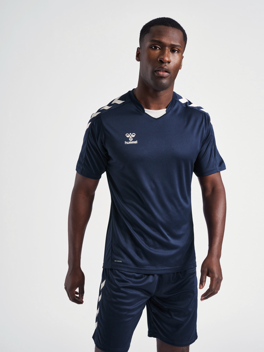hmlCORE XK POLY JERSEY S/S, MARINE, model
