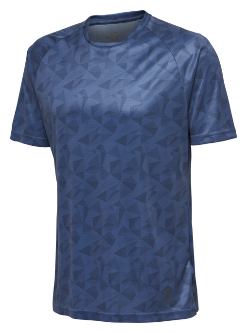 hmlACTIVE KIDS POLY JERSEY SS, ENSIGN BLUE, packshot