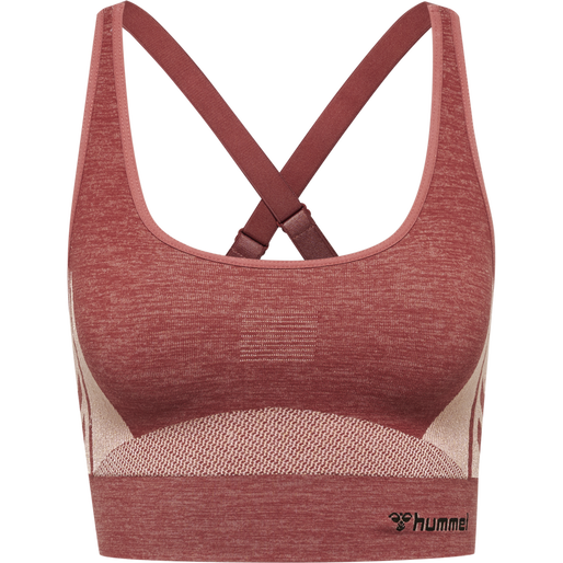 hmlCLEA SEAMLESS  SPORTS TOP, WITHERED ROSE/ROSE TAN MELANGE, packshot