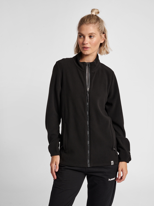 hummel NORTH FULL ZIP FLEECE JACKET WOMAN - BLACK | hummel.pl