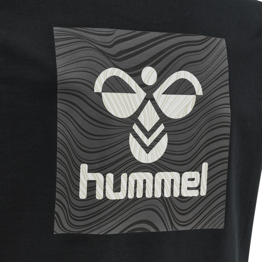 hmlOFFGRID TEE S/S KIDS, JET BLACK/FORGED IRON hmlOFFGRID TEE S/S KIDS, JET BLACK/FORGED IRON, packshot
