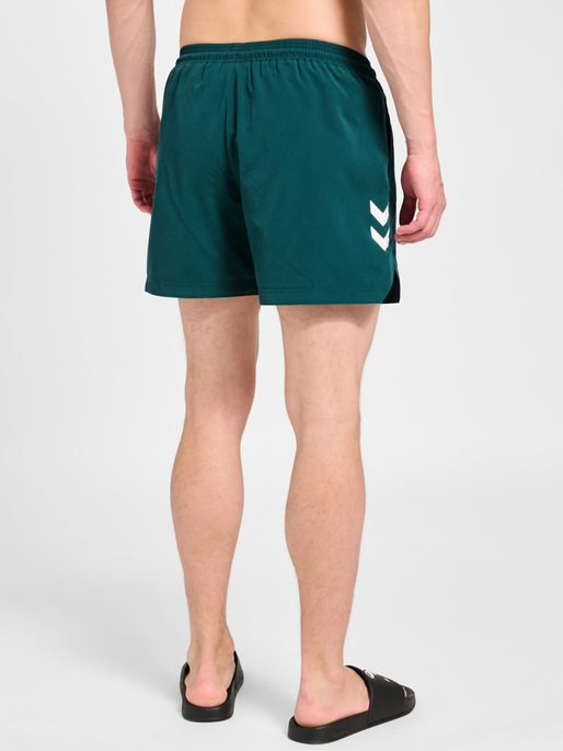 hmlPULSE SWIM SHORTS, JUNE BUG, model