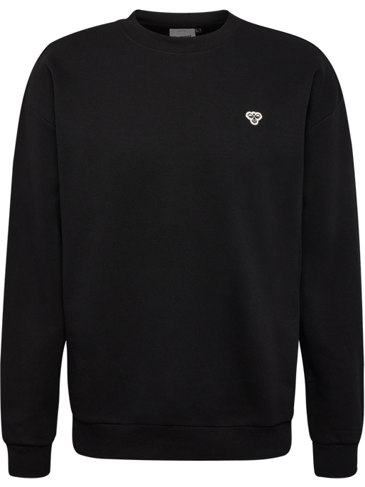 hmlLOOSE CREWNECK BEE, BLACK, packshot