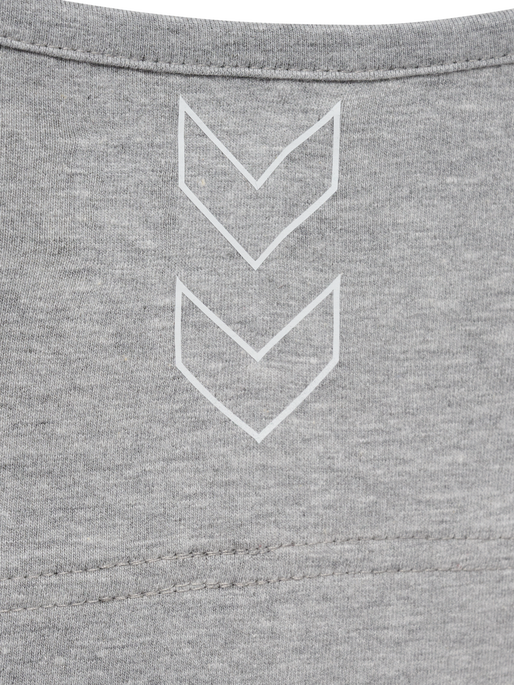 hmlELEMENTAL COTTON SPORTS TOP, GREY MELANGE, packshot