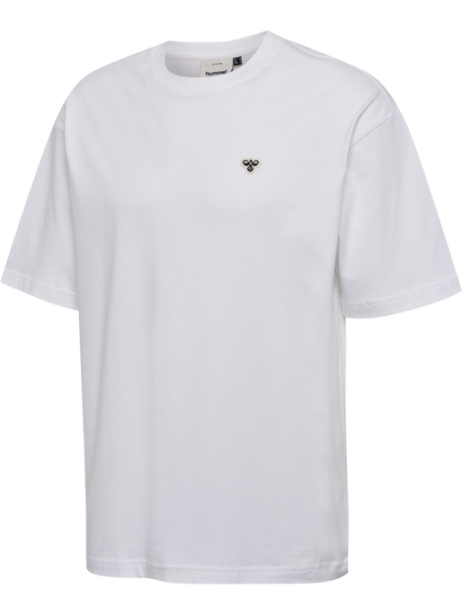 hmlLOOSE T-SHIRT BEE S/S, WHITE hmlLOOSE T-SHIRT BEE S/S, WHITE, packshot