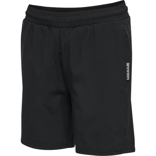 hmlMOVE GRID WOVEN SHORTS KIDS, BLACK, packshot