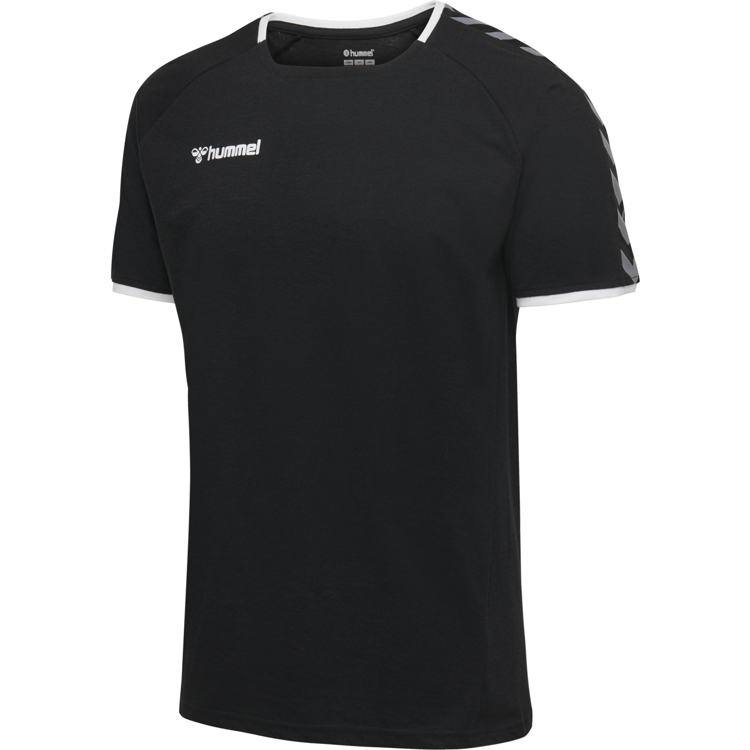 hmlAUTHENTIC KIDS TRAINING TEE, BLACK/WHITE, packshot