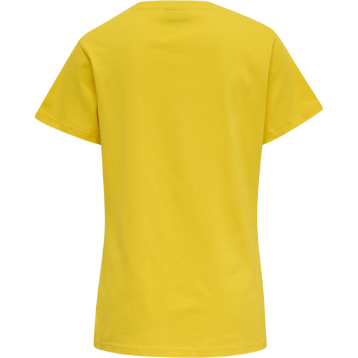 hmlRED HEAVY T-SHIRT S/S WOMAN, EMPIRE YELLOW, packshot