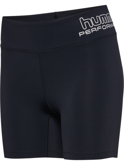 hmlTE FUNDAMENTAL MW TIGHT SHORTS, BLACK/WHITE hmlTE FUNDAMENTAL MW TIGHT SHORTS, BLACK/WHITE, packshot