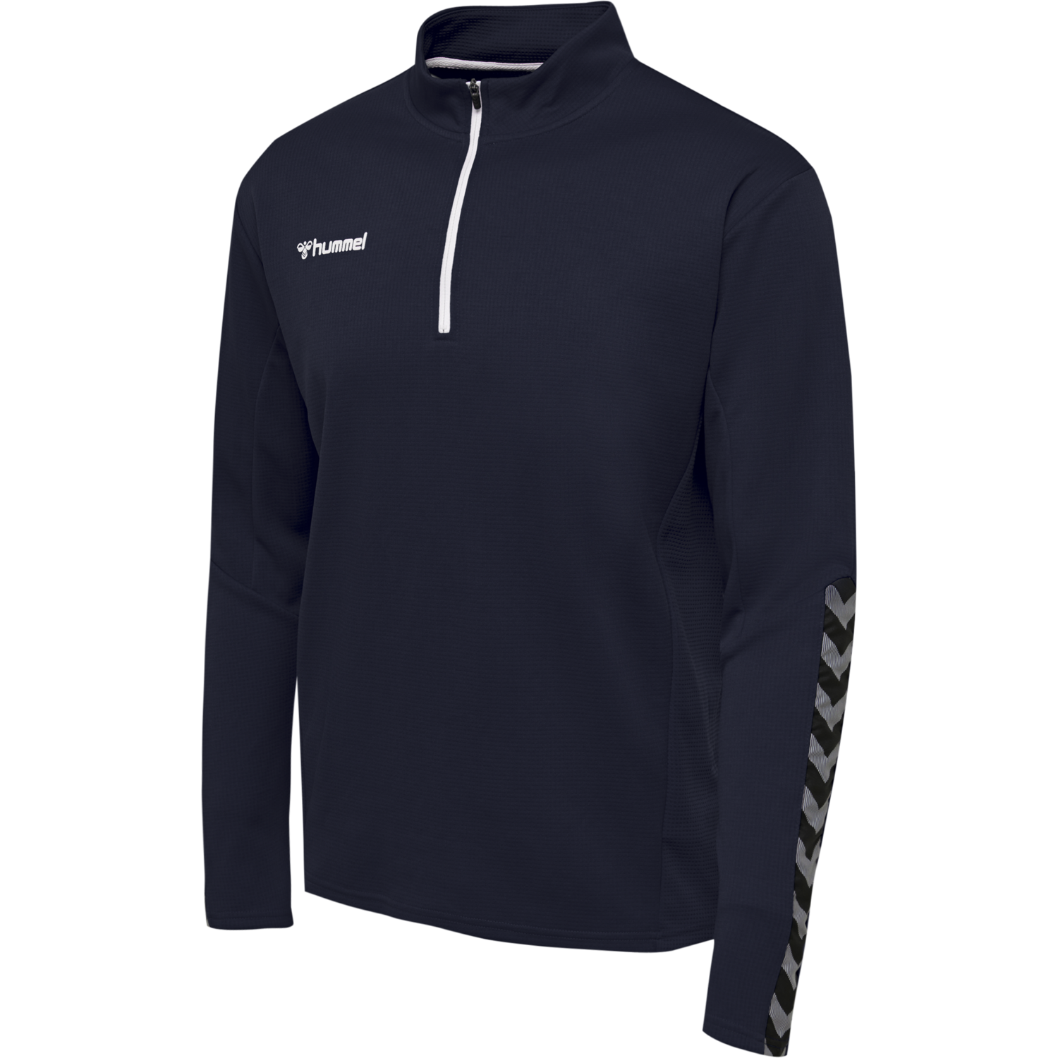 hmlAUTHENTIC HALF ZIP SWEATSHIRT, MARINE, packshot