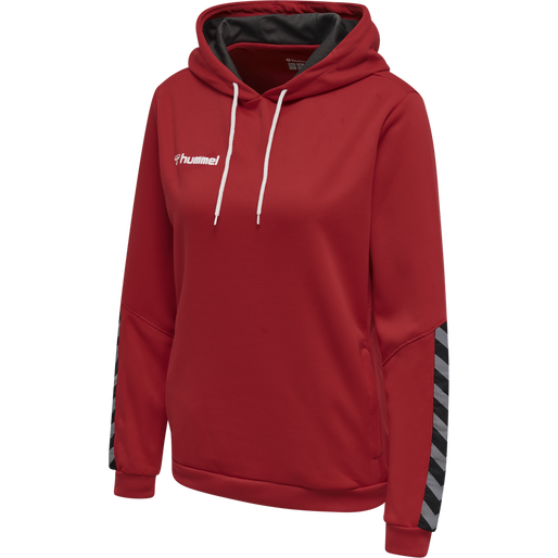 hmlAUTHENTIC POLY HOODIE WOMAN, TRUE RED hmlAUTHENTIC POLY HOODIE WOMAN, TRUE RED, packshot
