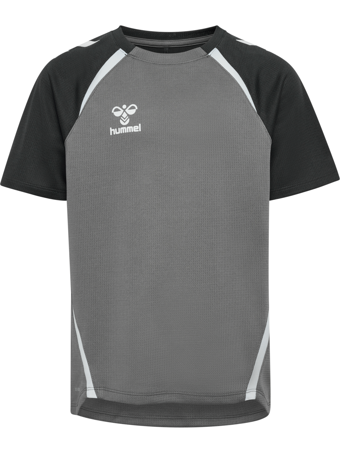 hmlLEAD 2.0 JERSEY S/S KIDS, STEEL GRAY/ASPHALT, packshot