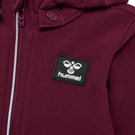 hmlMARS TEX MINI SOFTSHELL JACKET, WINDSOR WINE, packshot