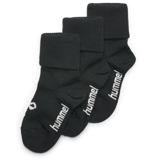 SORA 3-PACK SOCK, BLACK, packshot