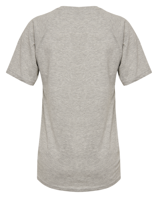 hmlZENIA T-SHIRT S/S, GREY MELANGE, packshot