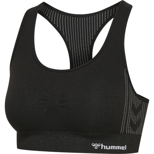 hmlMT SHAPING SEAMLESS SPORTS TOP, BLACK, packshot