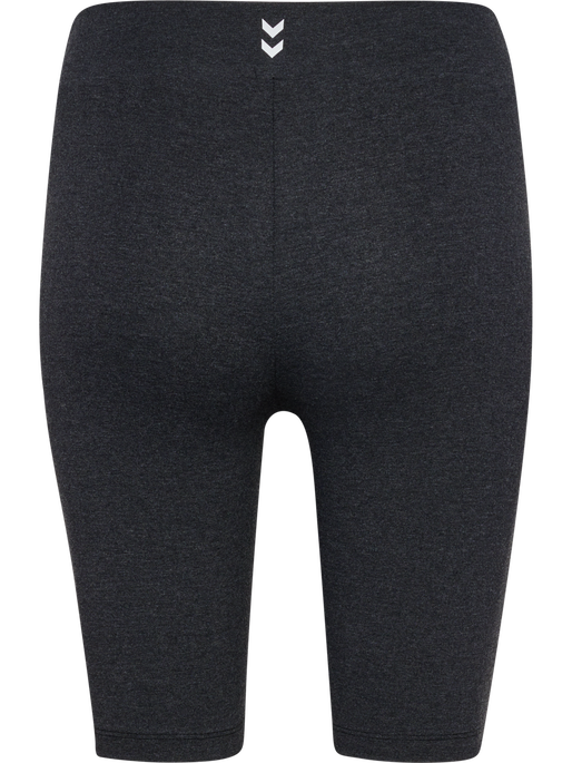 hmlPULSE LOGO MW SHORT TIGHTS, BLACK MELANGE, packshot