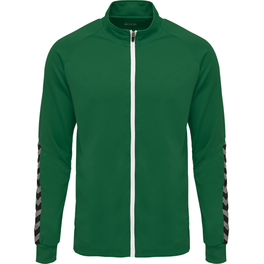 hmlAUTHENTIC KIDS POLY ZIP JACKET, EVERGREEN, packshot