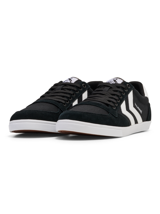 HUMMEL SLIMMER STADIL LOW, BLACK/ WHITE KH, packshot