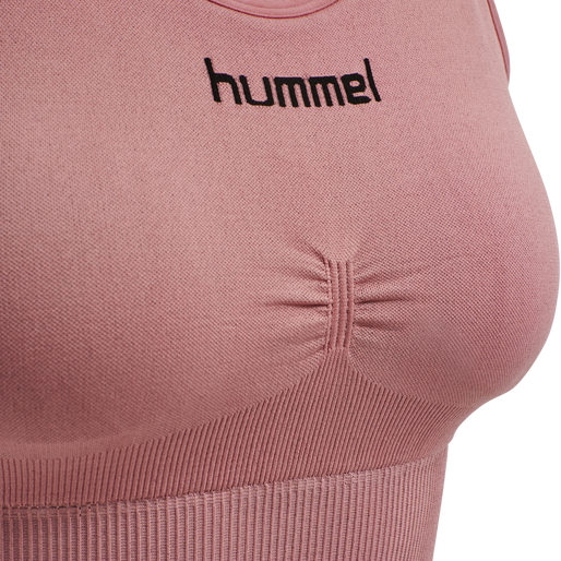 HUMMEL FIRST SEAMLESS BRA WOMAN, DUSTY ROSE, packshot