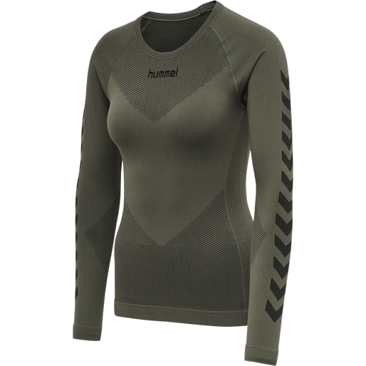 HUMMEL FIRST SEAMLESS JERSEY L/S W, GRAPE LEAF, packshot