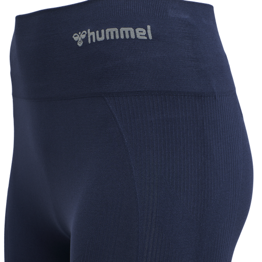 hmlTIF SEAMLESS HIGH WAIST TIGHTS, BLACK IRIS, packshot