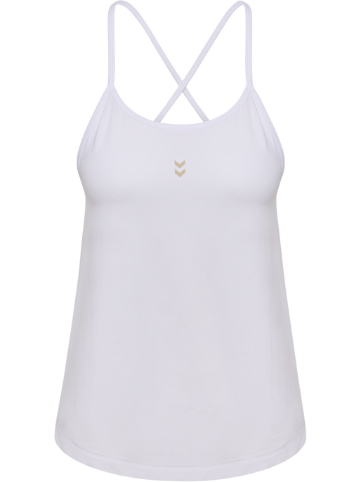hmlYOGA SOFT W STRAP TOP, WHITE hmlYOGA SOFT W STRAP TOP, WHITE, packshot