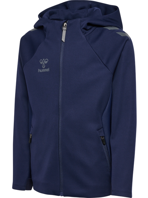 hmlCIMA 2.0 ZIP HOODIE KIDS, MARINE, packshot