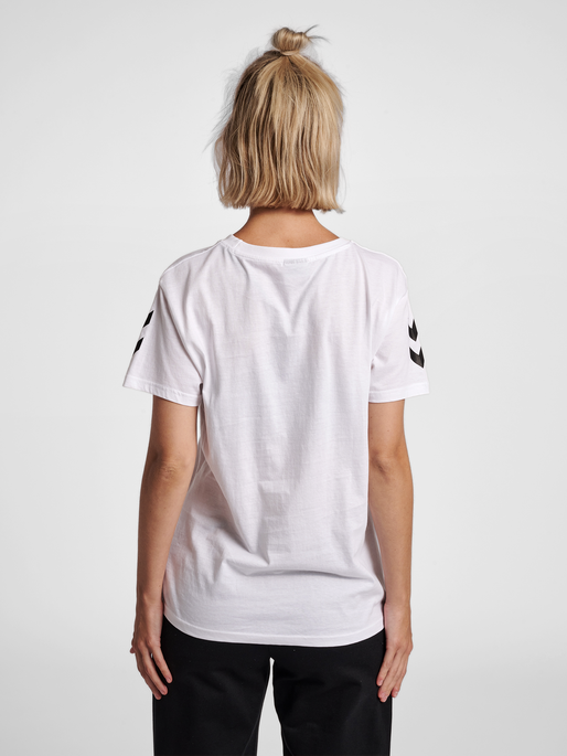 HMLGO COTTON T-SHIRT WOMAN S/S, WHITE, model