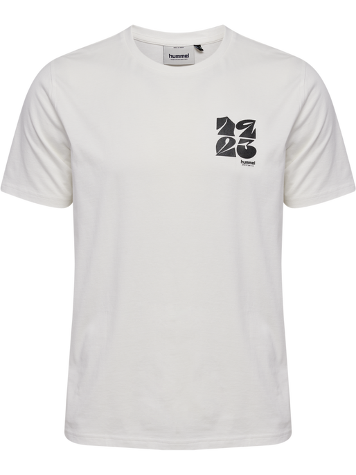 hmlREGULAR GRAPHIC TEE S/S, WHITE/BLACK hmlREGULAR GRAPHIC TEE S/S, WHITE/BLACK, packshot