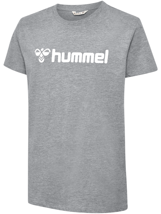 hmlGO 2.0 LOGO T-SHIRT S/S KIDS, GREY MELANGE, packshot