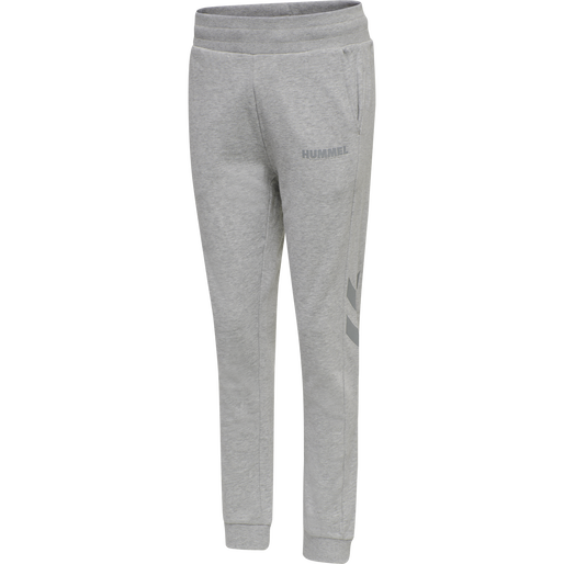 hmlLEGACY WOMAN TAPERED PANTS, GREY MELANGE hmlLEGACY WOMAN TAPERED PANTS, GREY MELANGE, packshot