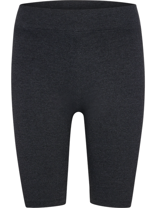 hmlPULSE LOGO MW SHORT TIGHTS, BLACK MELANGE, packshot