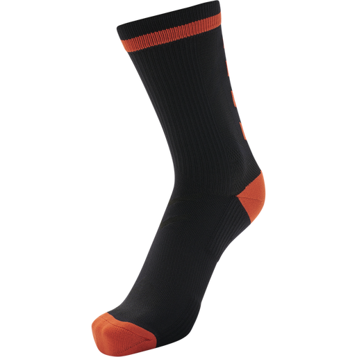 ELITE INDOOR SOCK LOW PA, BLACK, packshot