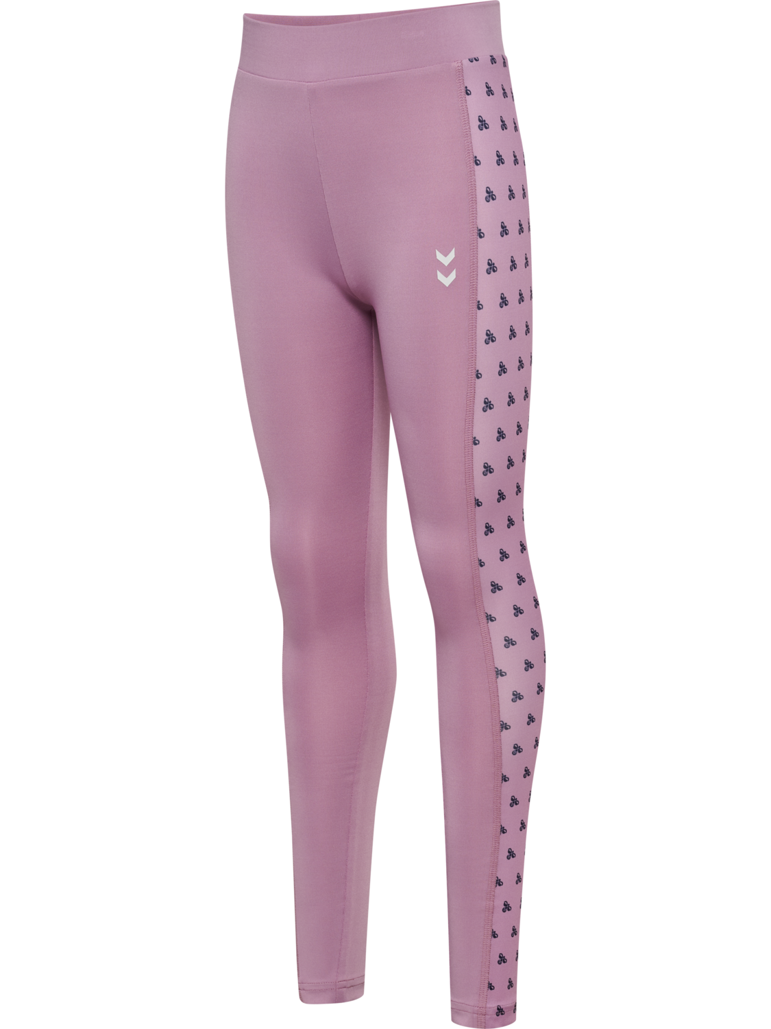 hmlJR MIX MID WAIST TIGHTS, LAVENDER MIST, packshot