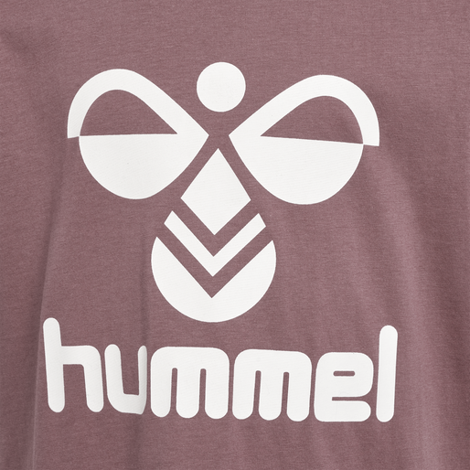 hmlTRES T-SHIRT S/S 2-PK, GREY MELANGE/TWILIGHT MAUVE, packshot