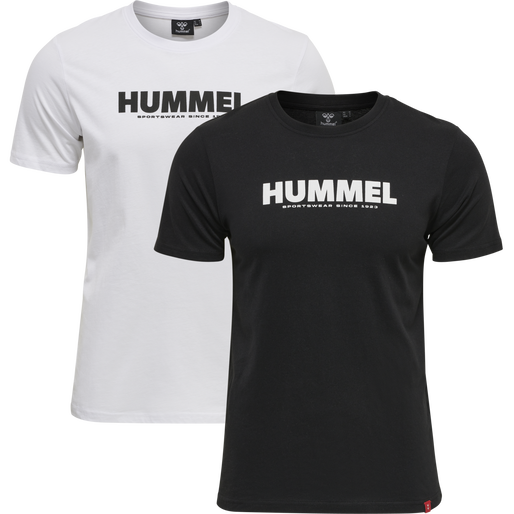 hmlLEGACY 2-PACK T-SHIRT, BLACK, packshot