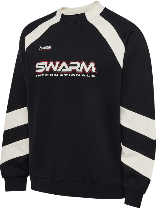 hmlOVERSIZED CREW SPORTSWEAR SWARM, BLACK, packshot